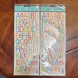 Colorful Alphabet Stickers